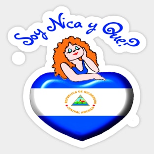 Nicaragua Soy Nica y Que? Sticker